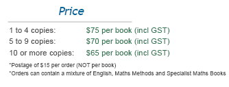 Cost of VCE Books